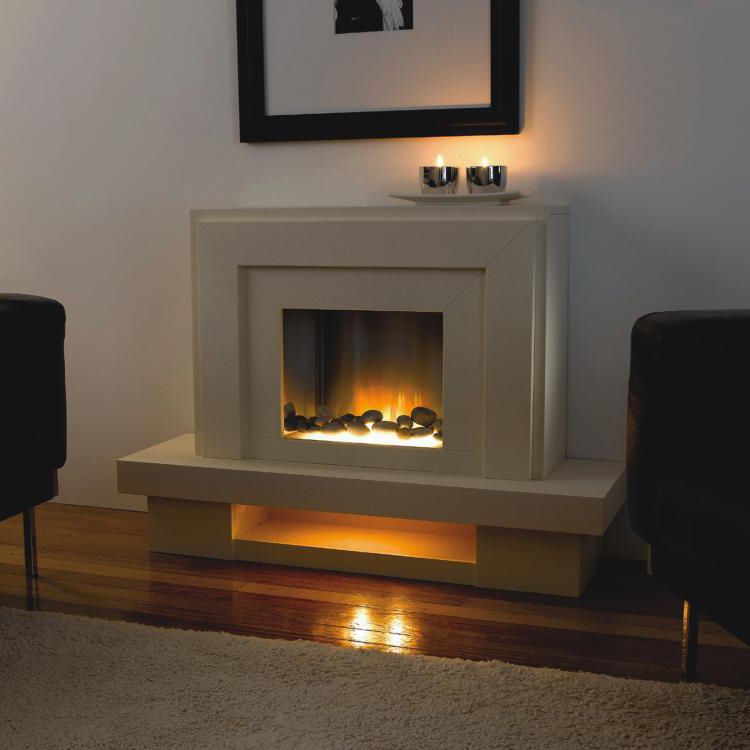 Electric Fireplace Contemporary Closed Hearth Built In