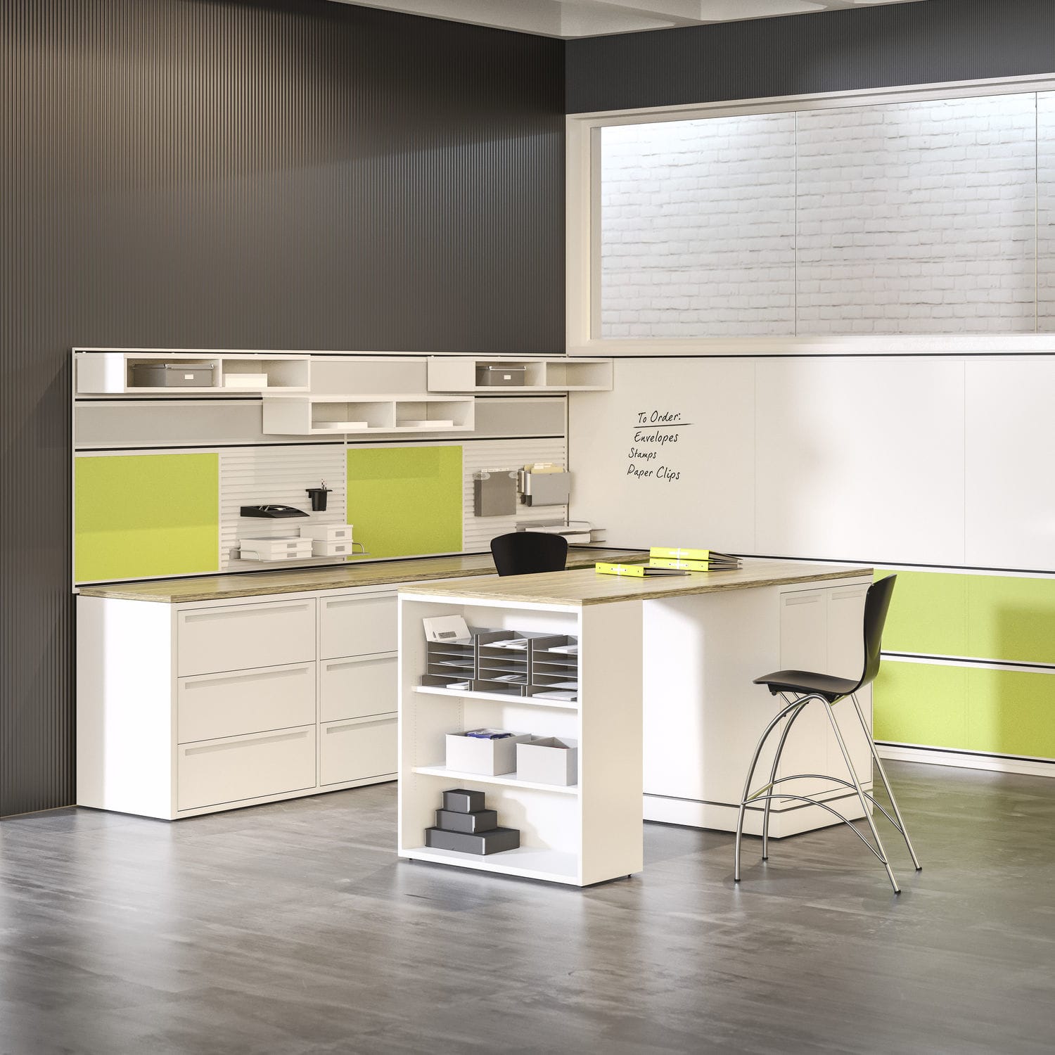 Low filing LF™ KIMBALL Office tall / wallmounted / metal