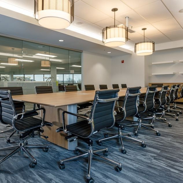 Contemporary conference table DOCK® KIMBALL Office wood veneer