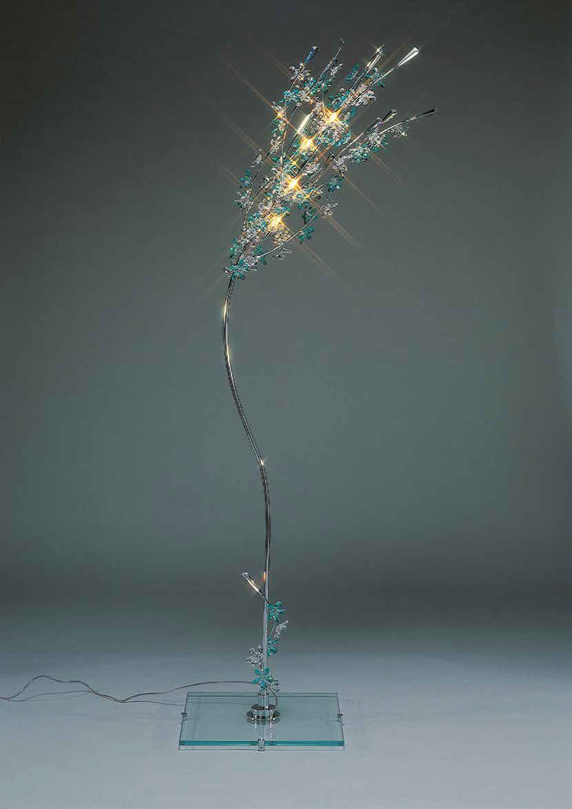 Floorstanding lamp MARTINI Illuminazione aluminum / crystal / classic