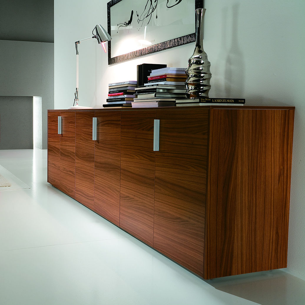 Low filing OTTANTA ALEA tall / wood veneer / with hinged door