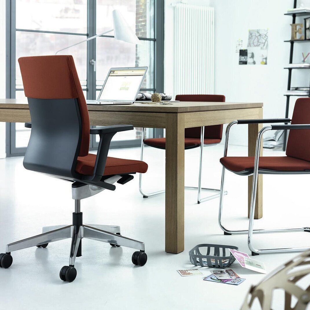 Contemporary office chair - 181/6 NEOS - Wilkhahn - indoor / fabric ...
