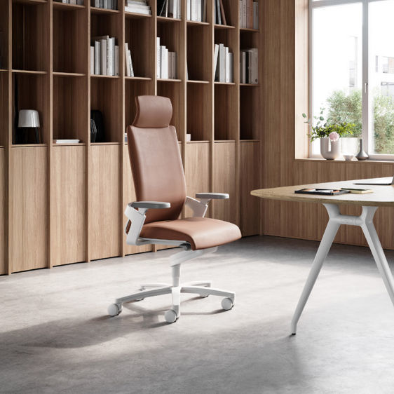 Contemporary office chair - ON Casual - Wilkhahn - indoor / leather ...
