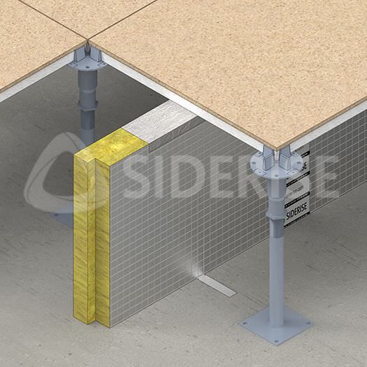 Acoustic insulation RF Siderise Group panel / for flooring / fireresistant