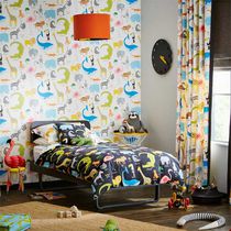 Contemporary wallpaper / animal motif /...