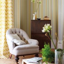 Traditional wallpaper / striped / fabric...
