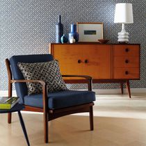 Contemporary wallpaper / geometric / fabric...