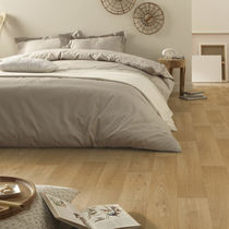 Vinyl flooring / residential / roll / smooth