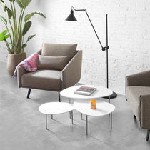 Contemporary nesting tables / walnut / ash...