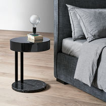 Contemporary bedside table / glossy lacquered...