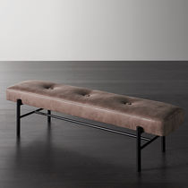 Contemporary upholstered bench / fabric...