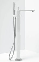 Bathtub mixer tap / floor-mounted / metal...