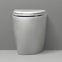 Free-standing toilet / ceramic