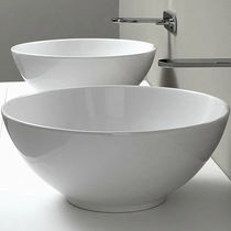 Countertop washbasin / round / ceramic /...