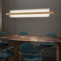 Pendant lamp / contemporary / metal / glass