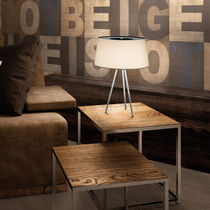 Table lamp / contemporary / metal / fabric