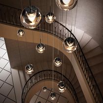 Pendant lamp / contemporary / cast aluminum...