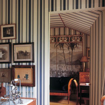 Traditional wallpaper / fabric / striped...