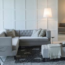 Floor-standing lamp / metal / blown glass...
