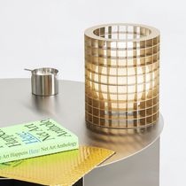 Desk lamp / painted metal / blown glass...