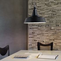 Pendant lamp / painted metal / contemporary...