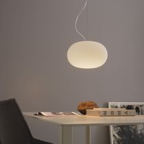 Pendant lamp / contemporary / metal / blown...
