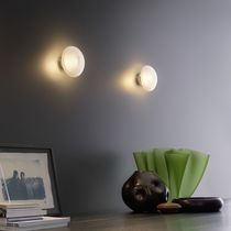 Contemporary wall light / metal / glass...