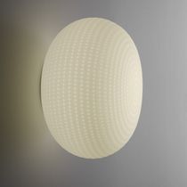 Contemporary wall light / metal / blown...