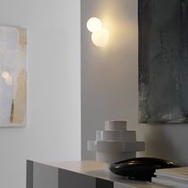 Contemporary wall light / blown glass /...