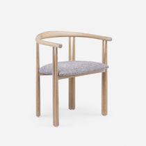 Contemporary dining chair / upholstered...