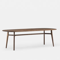 Contemporary dining table / oak / walnut...