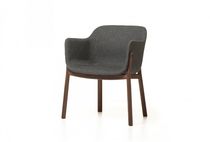 Contemporary dining chair / upholstered...
