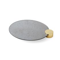 Metal serving tray / glass / home