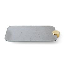 Metal serving tray / glass / home