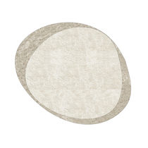 Contemporary rug / plain / synthetic fiber