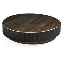 Contemporary coffee table / solid wood /...