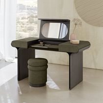 Contemporary dressing table / leather /...
