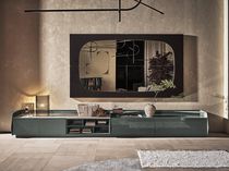Contemporary sideboard / glossy lacquered...