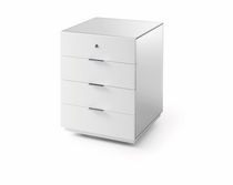 Wooden office unit / 4-drawer / key type