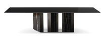 Contemporary table / marble / marble base...