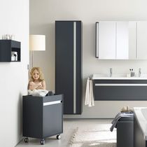 Bathroom cabinet with casters