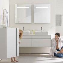 Double washbasin cabinet / wall-hung / wooden...