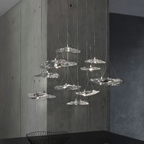 Pendant lamp / crystal / contemporary /...