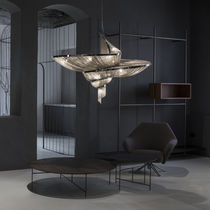 Pendant lamp / contemporary / brass / LED