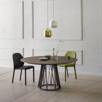 Contemporary dining table / oak / walnut...