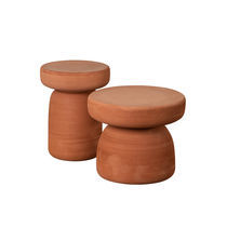 Contemporary coffee table / terracotta /...