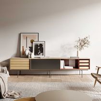 Contemporary TV cabinet / lacquered wood...