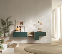 Wall-mounted sideboard / contemporary /...