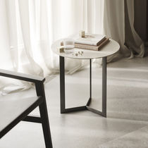 Contemporary side table / oak / walnut /...