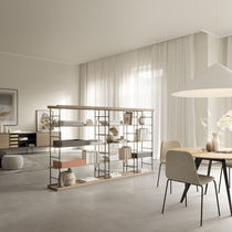Modular shelf / high / contemporary / wooden